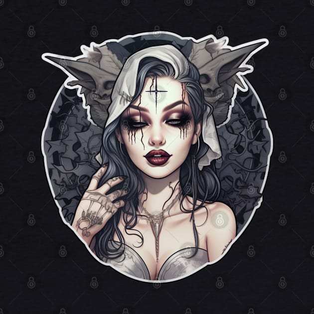 Inked Girl Tattooed Cyberpunk by Nightarcade